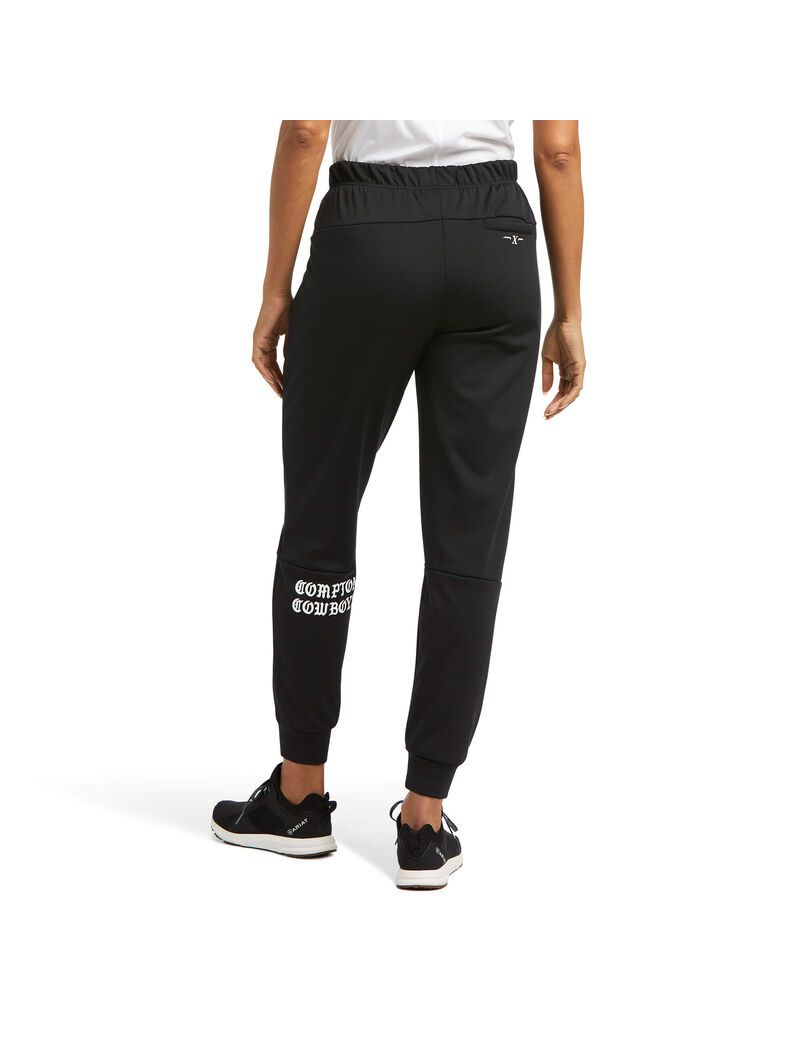 Pantalon Ariat Compton Cowboys Jogger Sweatpants Noir Femme | UII-20037199