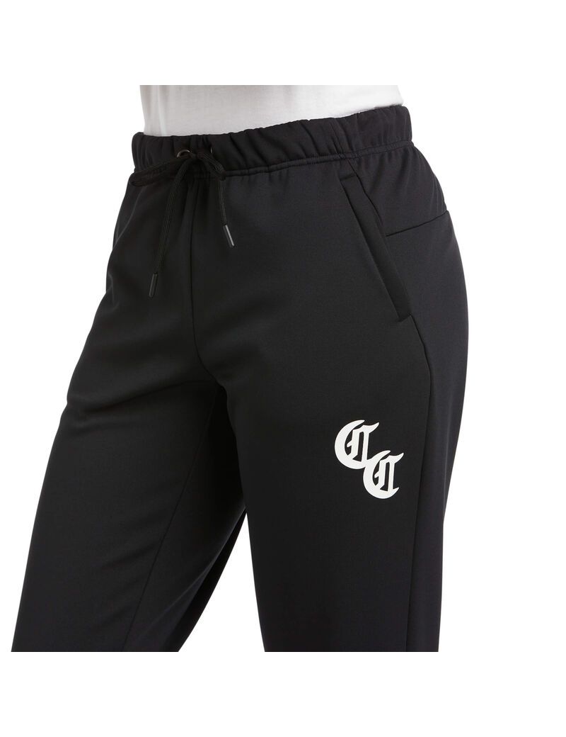 Pantalon Ariat Compton Cowboys Jogger Sweatpants Noir Femme | UII-20037199