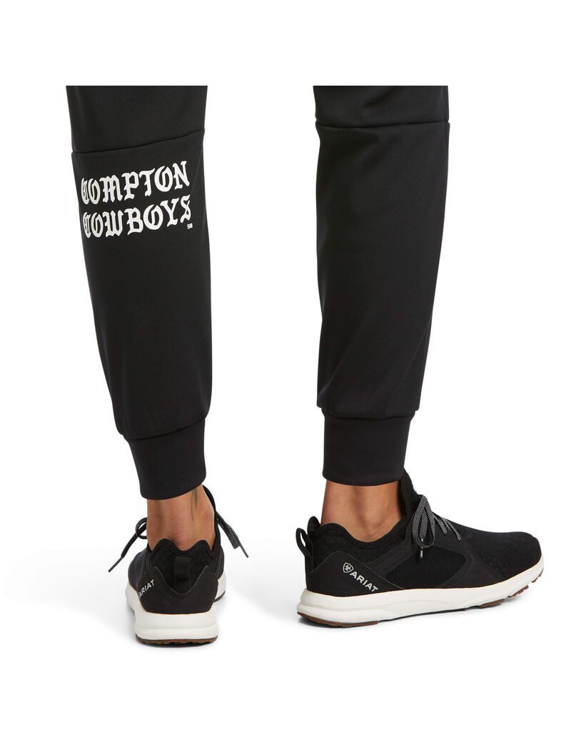 Pantalon Ariat Compton Cowboys Jogger Sweatpants Noir Femme | UII-20037199