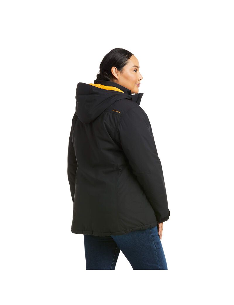 Vêtements De Travail Ariat Rebar Storm Fighter 2.0 Imperméables Jackets Noir Femme | NRO-55161478