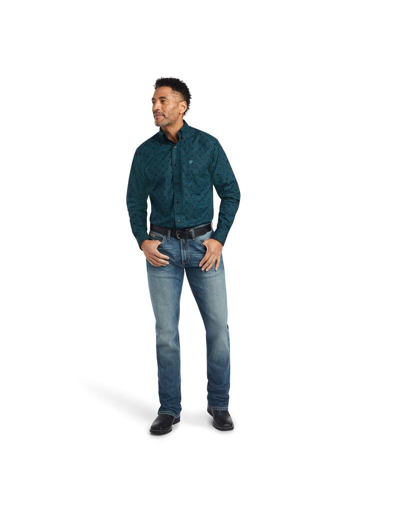 Chemises De Costume Ariat Kyler Fitted Multicolore Homme | ETL-46355119