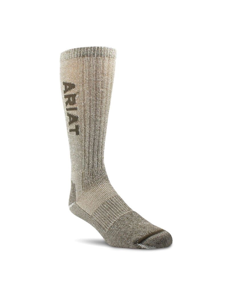 Chaussettes Ariat Legere Merino Laine Blend Mid Calf Steel Embout Travail 2PCS Noir Femme | LJI-54581688