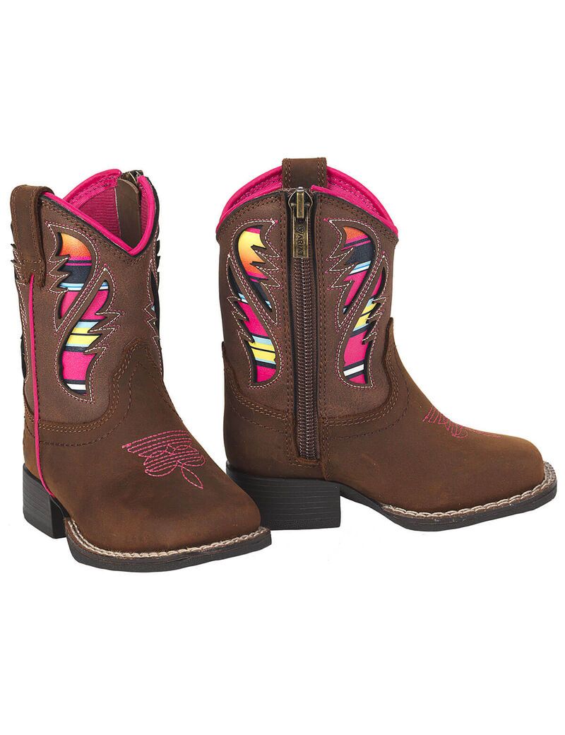 Bottes Western Ariat Stompers Flora Marron Enfant | CDI-63582521