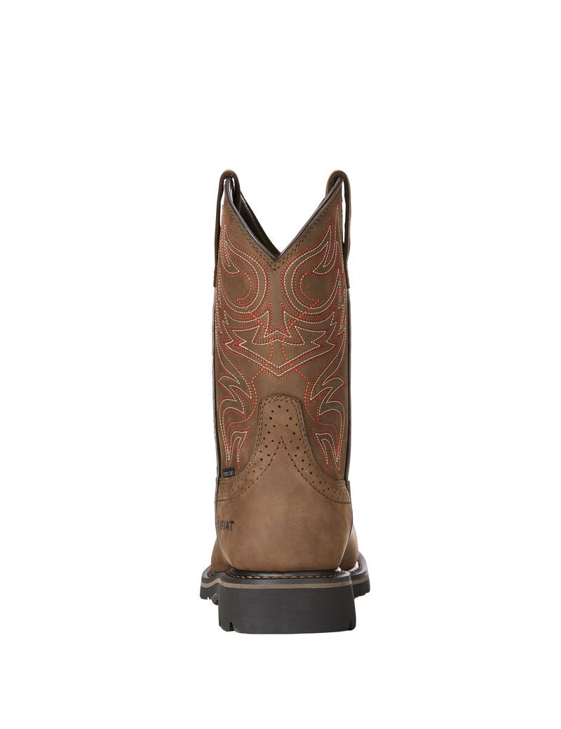 Bottes Imperméables Ariat Sierra Delta Steel Embout Travail Marron Homme | HWV-91813413