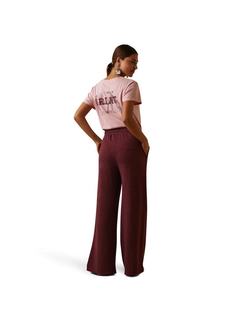 Pantalon Ariat Route Runner Bordeaux Femme | XQC-77747887