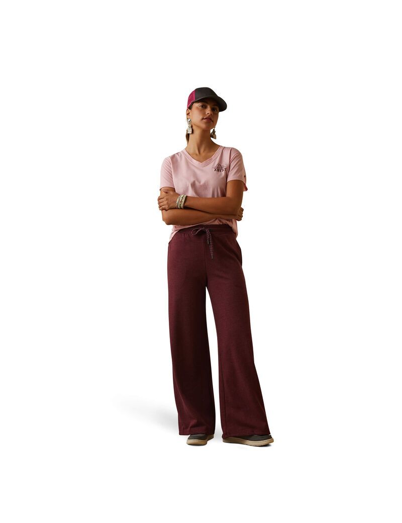 Pantalon Ariat Route Runner Bordeaux Femme | XQC-77747887