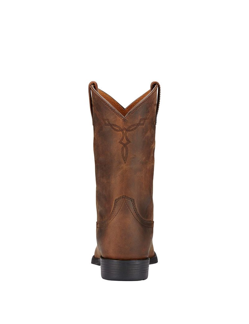 Bottes Western Ariat Heritage Roper Marron Femme | ZUY-60037352