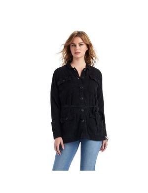 Vestes Ariat Safari Shirt Noir Femme | THM-11716275