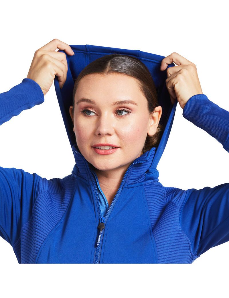 Sweats Ariat Wilde Full Zip Bleu Femme | FXG-89404630