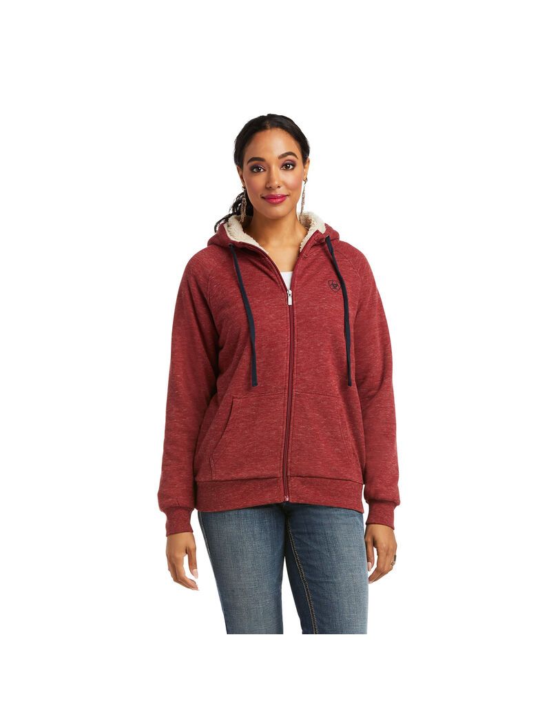 Sweat à Capuche Ariat REAL Sherpa Full Zip Multicolore Femme | SMQ-22305271