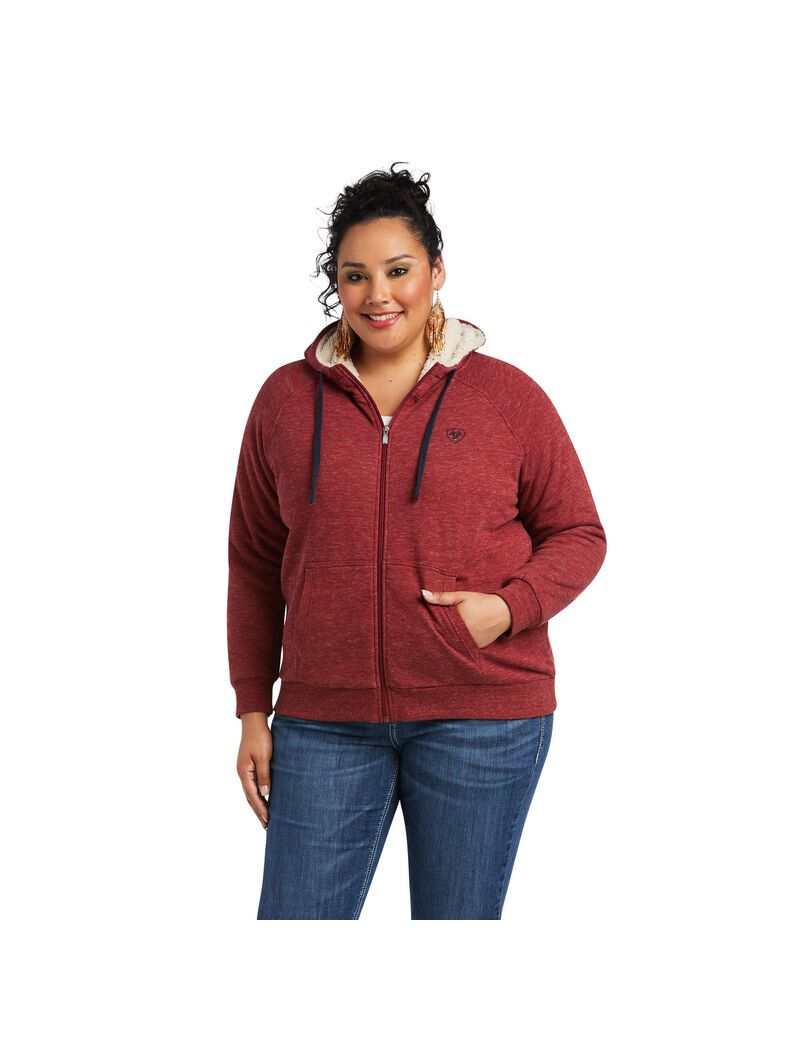 Sweat à Capuche Ariat REAL Sherpa Full Zip Multicolore Femme | SMQ-22305271