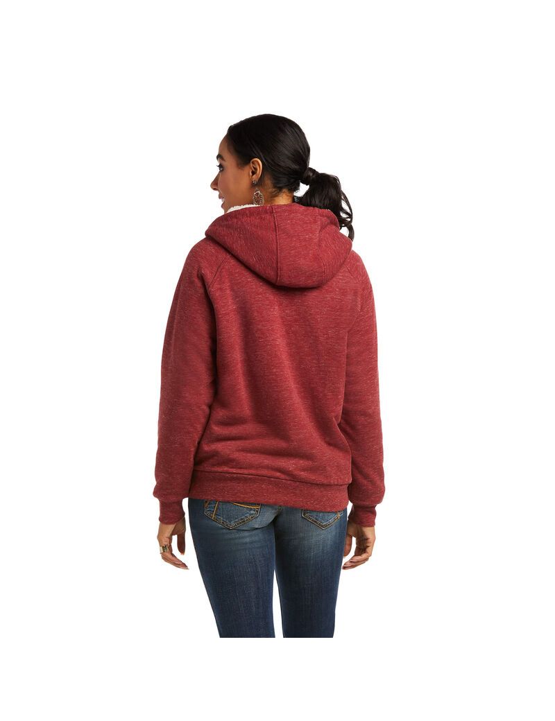 Sweat à Capuche Ariat REAL Sherpa Full Zip Multicolore Femme | SMQ-22305271