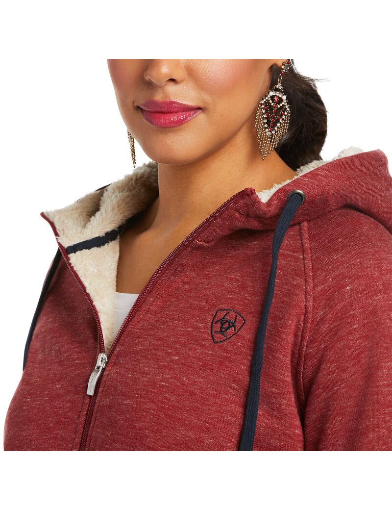 Sweat à Capuche Ariat REAL Sherpa Full Zip Multicolore Femme | SMQ-22305271