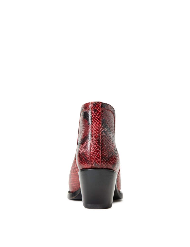 Bottines Ariat Dixon Western Rouge Serpent Femme | YHU-27350910