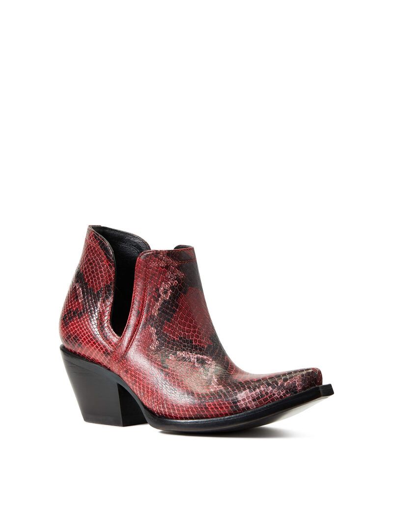 Bottines Ariat Dixon Western Rouge Serpent Femme | YHU-27350910