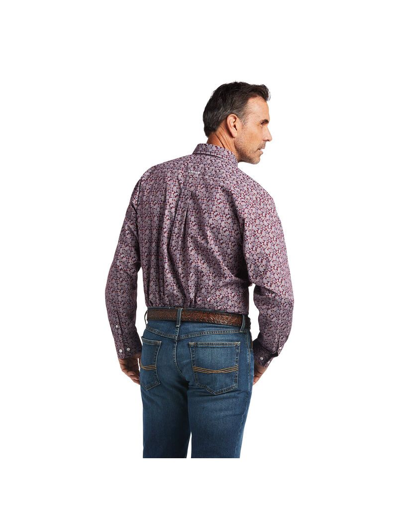 Chemises De Costume Ariat Wrinkle Free Castiel Classiche Fit Multicolore Homme | QWU-83697406