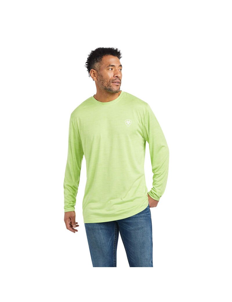 T Shirts Ariat Charger Americana Vert Homme | VND-73303229