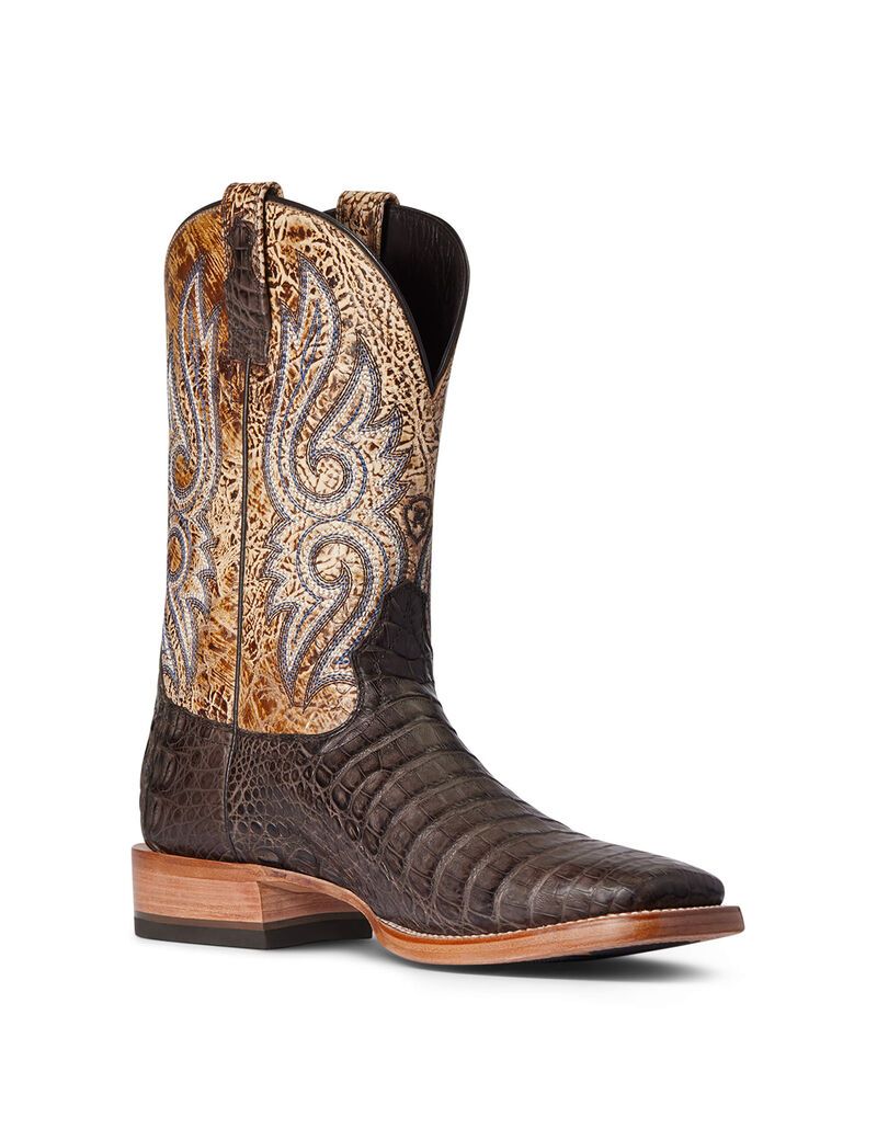 Bottes Western Ariat Relentless Denton Chocolat Homme | ORS-57518969