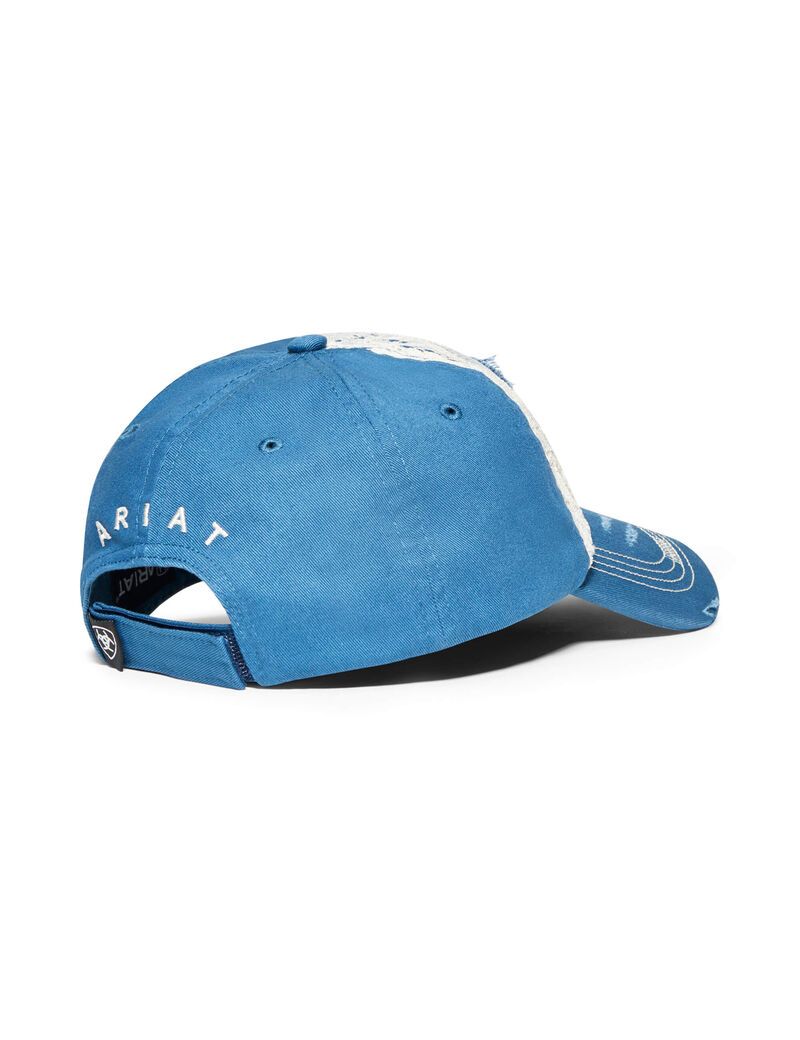 Casquettes Ariat Dentelle Logo Velcro Back Bleu Femme | ZIW-98248528