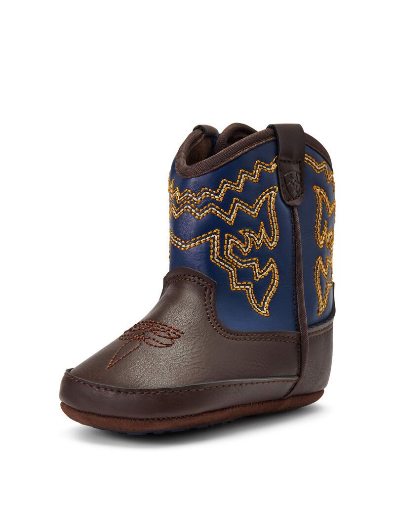 Bottes Western Ariat Stompers Deadwood Marron Enfant | HIQ-09009019