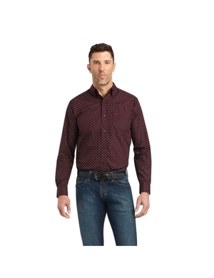 Chemises De Costume Ariat Wesson Fitted Rouge Homme | LTW-98395818