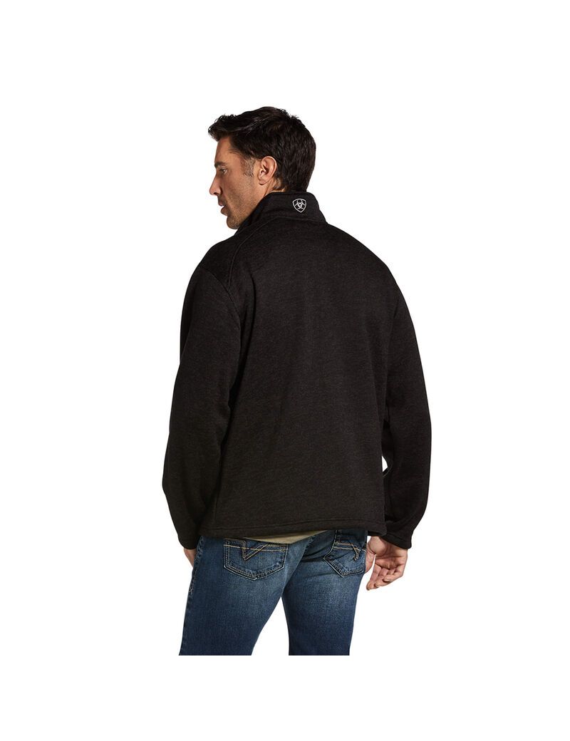 Cardigan Ariat Caldwell Full Zip Grise Homme | DEC-79162393