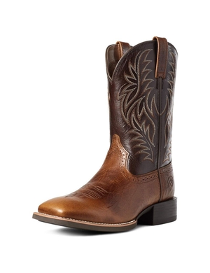 Bottes Western Ariat Sport Larges Square Embout Marron Homme | HIM-78821399