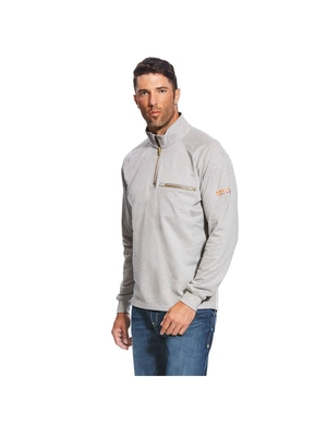 Hauts Ariat FR Rev 1/4 Zip Argent Homme | DVN-79109935