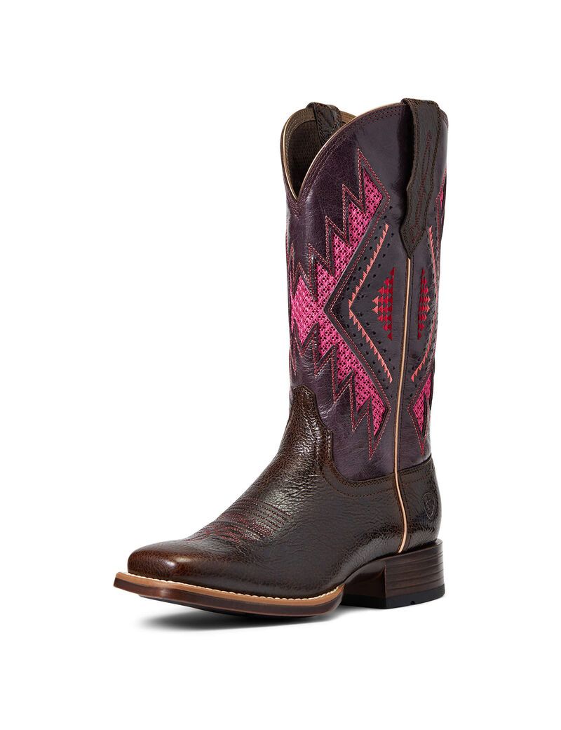 Bottes Western Ariat Sienna Venttek 360 Chocolat Femme | OCG-37111980