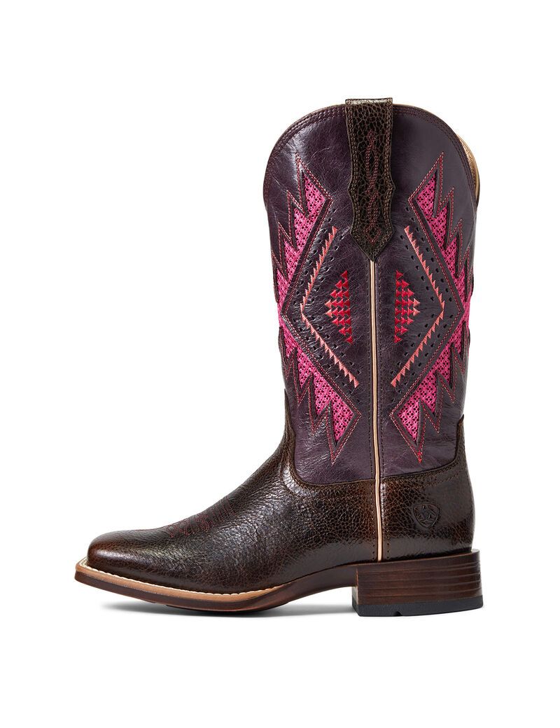 Bottes Western Ariat Sienna Venttek 360 Chocolat Femme | OCG-37111980