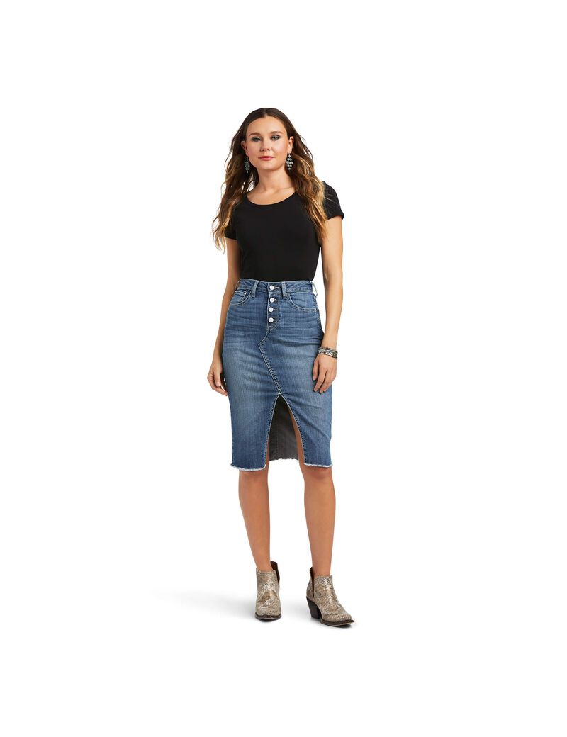 Jupe Ariat Denim Multicolore Femme | EMG-09556157