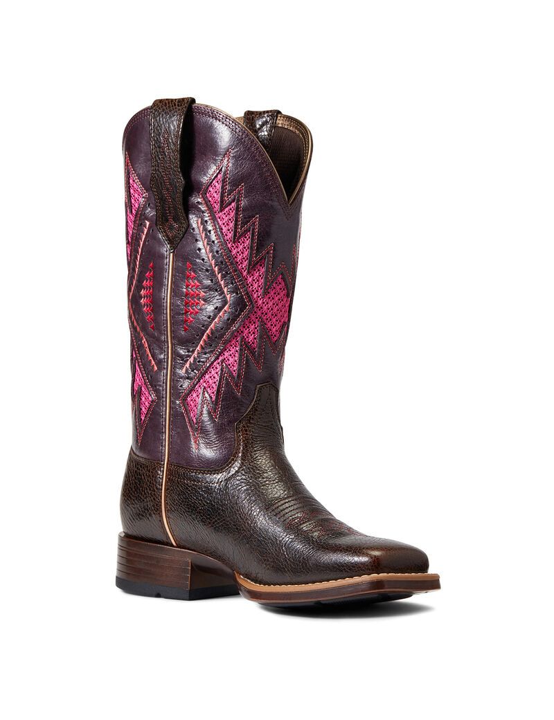 Bottes Western Ariat Sienna Venttek 360 Chocolat Femme | OCG-37111980