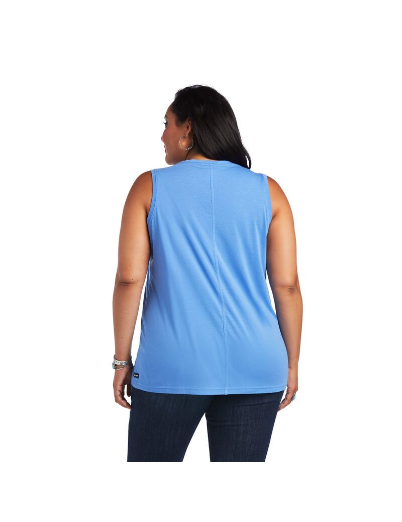 Hauts Ariat Element Tank Bleu Femme | FDZ-19873469