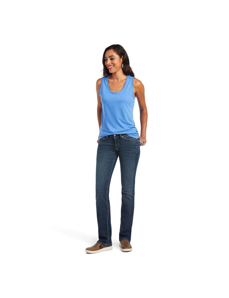 Hauts Ariat Element Tank Bleu Femme | FDZ-19873469