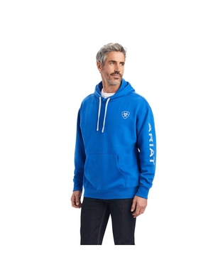 Sweat à Capuche Ariat Logo Bleu Foncé Homme | GYI-52583017