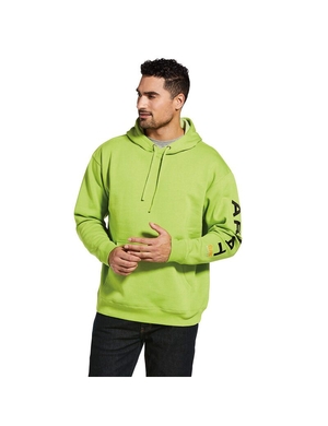 Sweat à Capuche Ariat Rebar Graphique Vert Clair Noir Homme | FNR-16948958