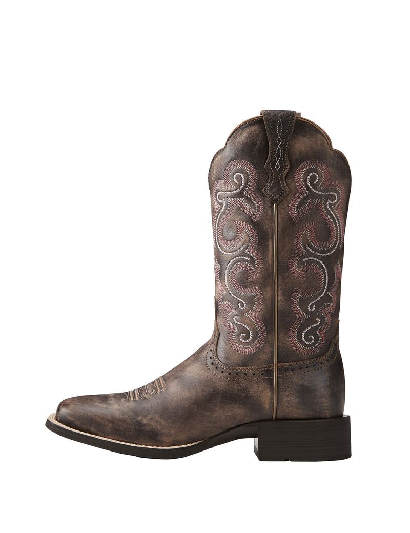 Bottes Western Ariat Quickdraw Chocolat Femme | SXV-75112536