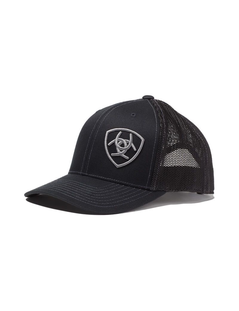 Casquettes Ariat Logo Snapback Noir Homme | XPZ-60168277