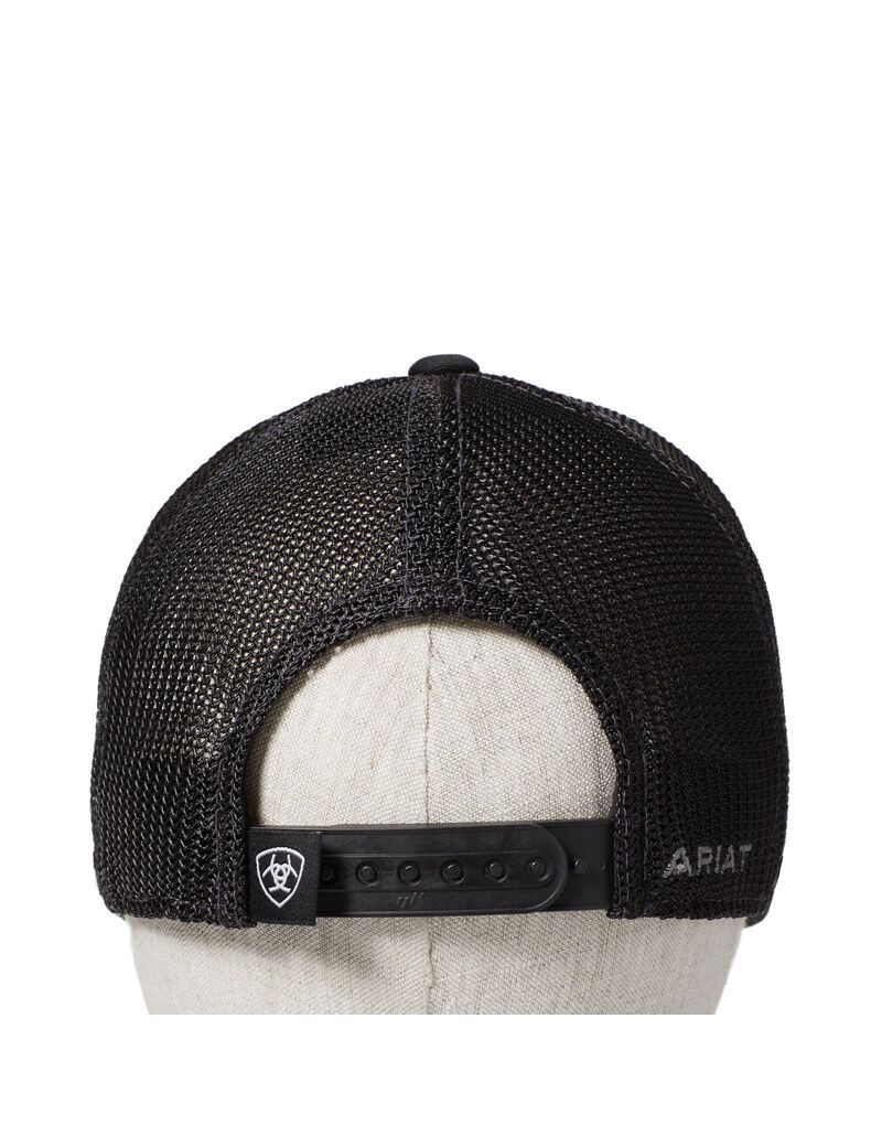 Casquettes Ariat Logo Snapback Noir Homme | XPZ-60168277