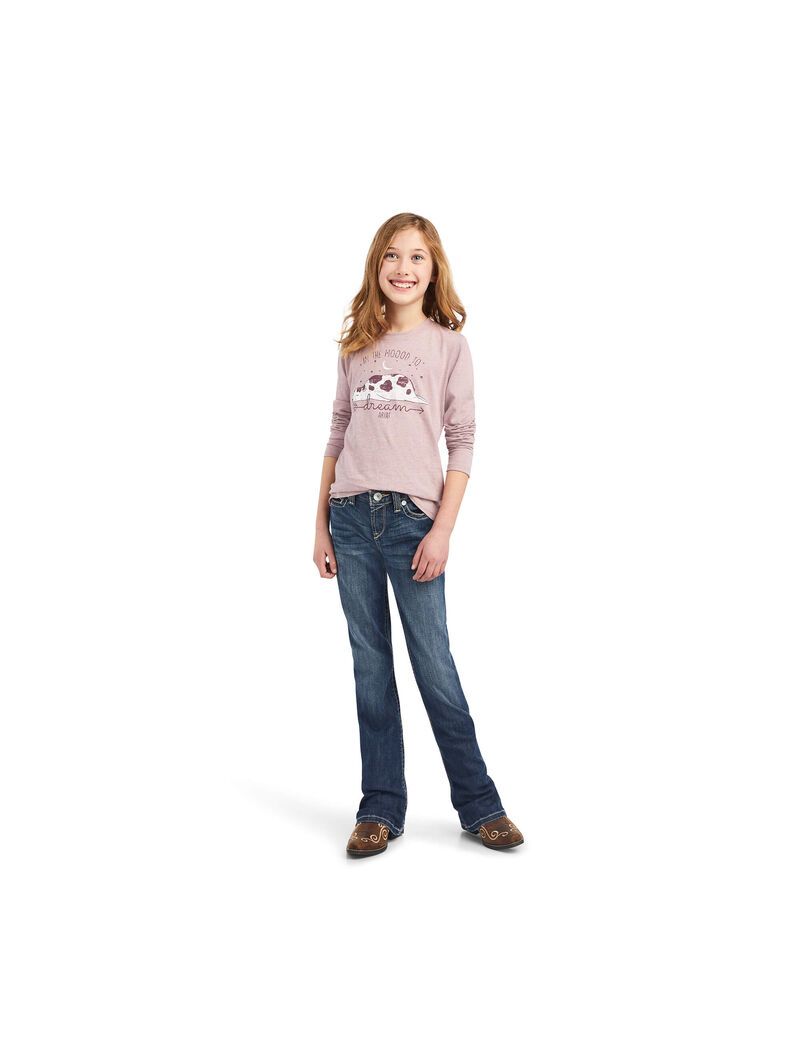 Hauts Ariat REAL Dreamin Mood Rose Enfant | KBY-98512185