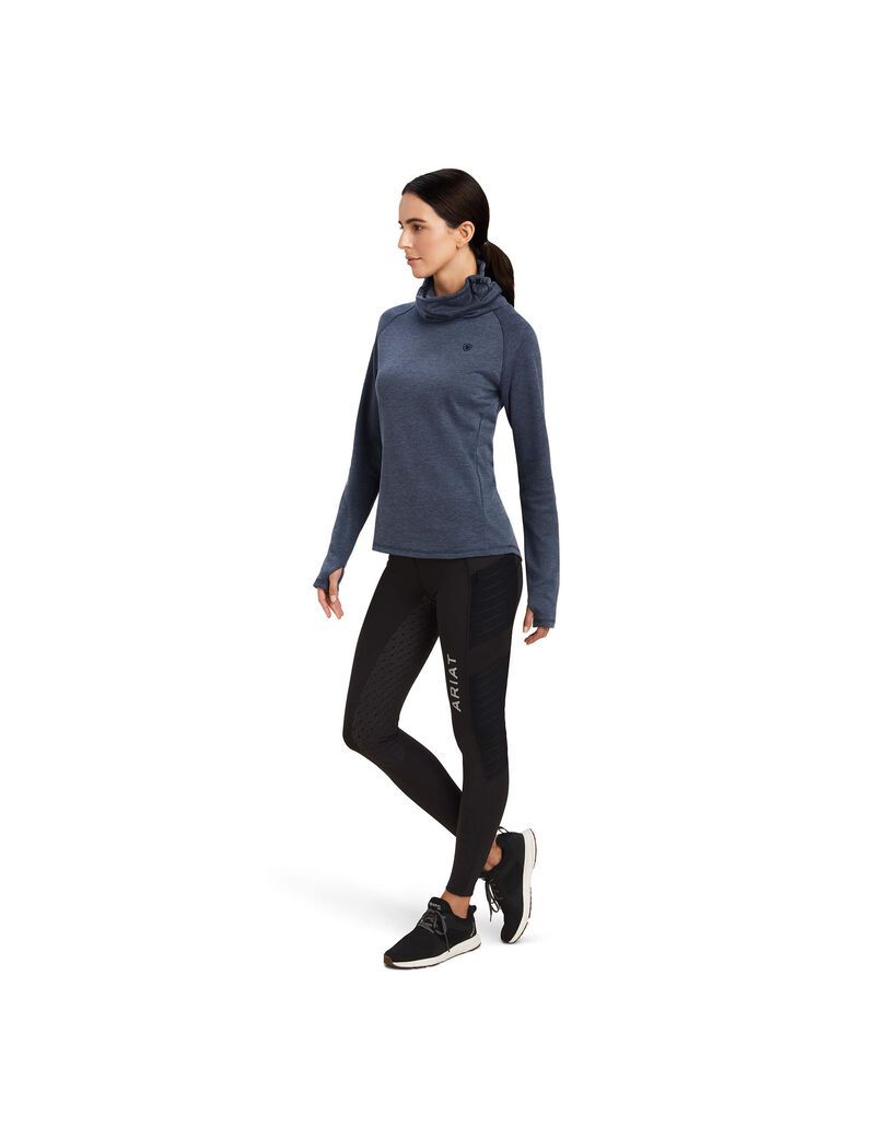 Sweat à Capuche Ariat Canny Top Bleu Marine Femme | RFP-99802184