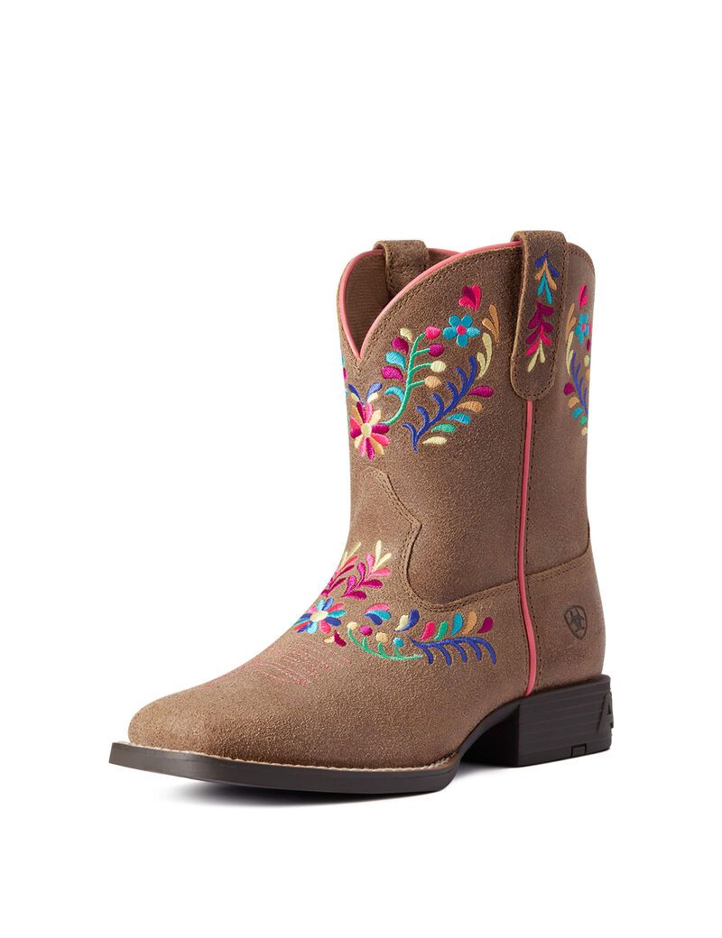 Bottes Western Ariat Wild Flower Marron Enfant | LEH-00400618