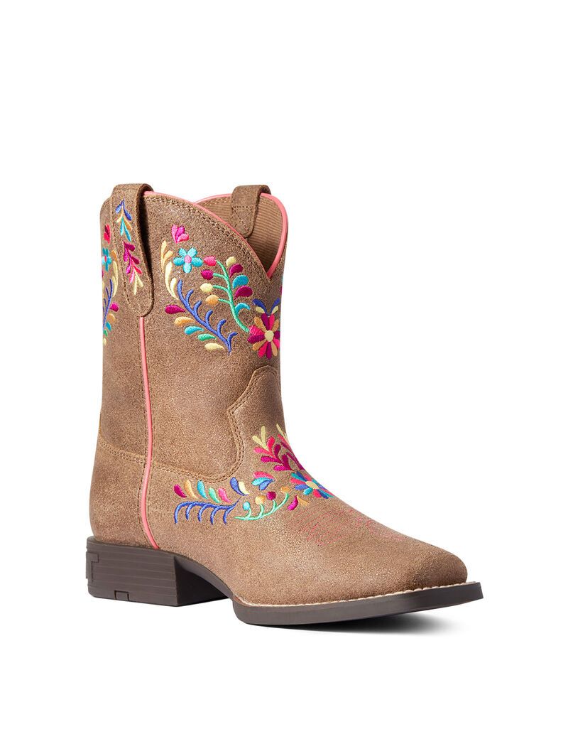 Bottes Western Ariat Wild Flower Marron Enfant | LEH-00400618