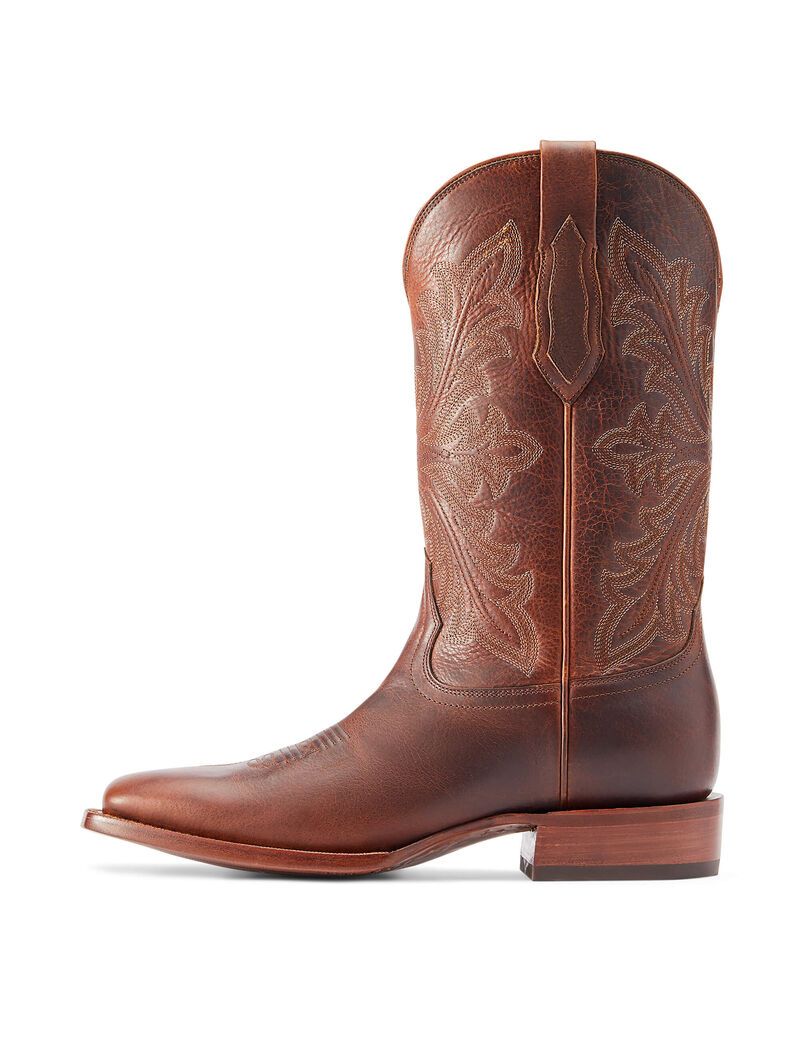 Bottes Western Ariat Bench Made Bassett Marron Homme | DEF-08217651