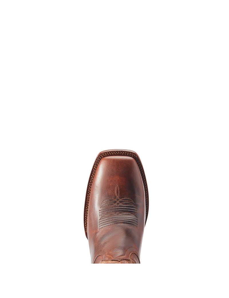 Bottes Western Ariat Bench Made Bassett Marron Homme | DEF-08217651