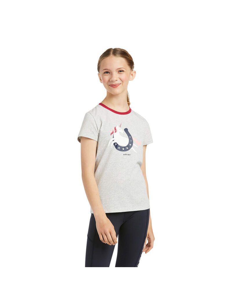 Chemises Ariat Unicorn Moon Grise Enfant | USO-82293485