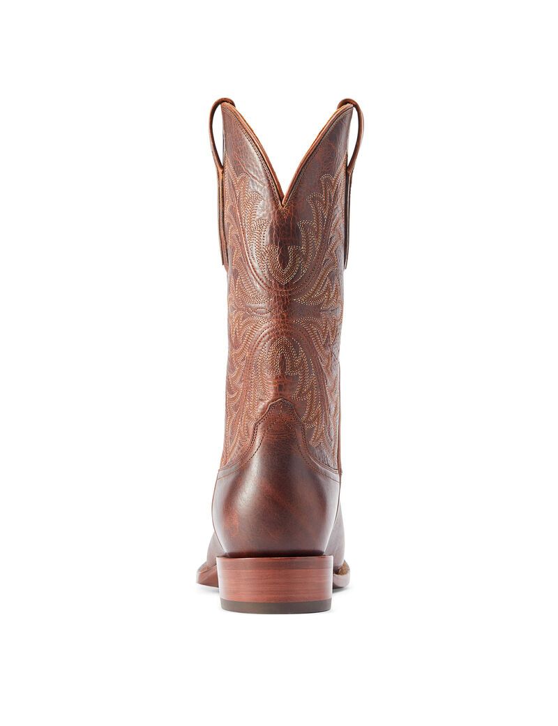 Bottes Western Ariat Bench Made Bassett Marron Homme | DEF-08217651