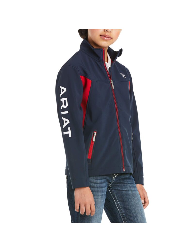 Vestes Ariat New Team Softshell Bleu Marine Enfant | OJL-46491596