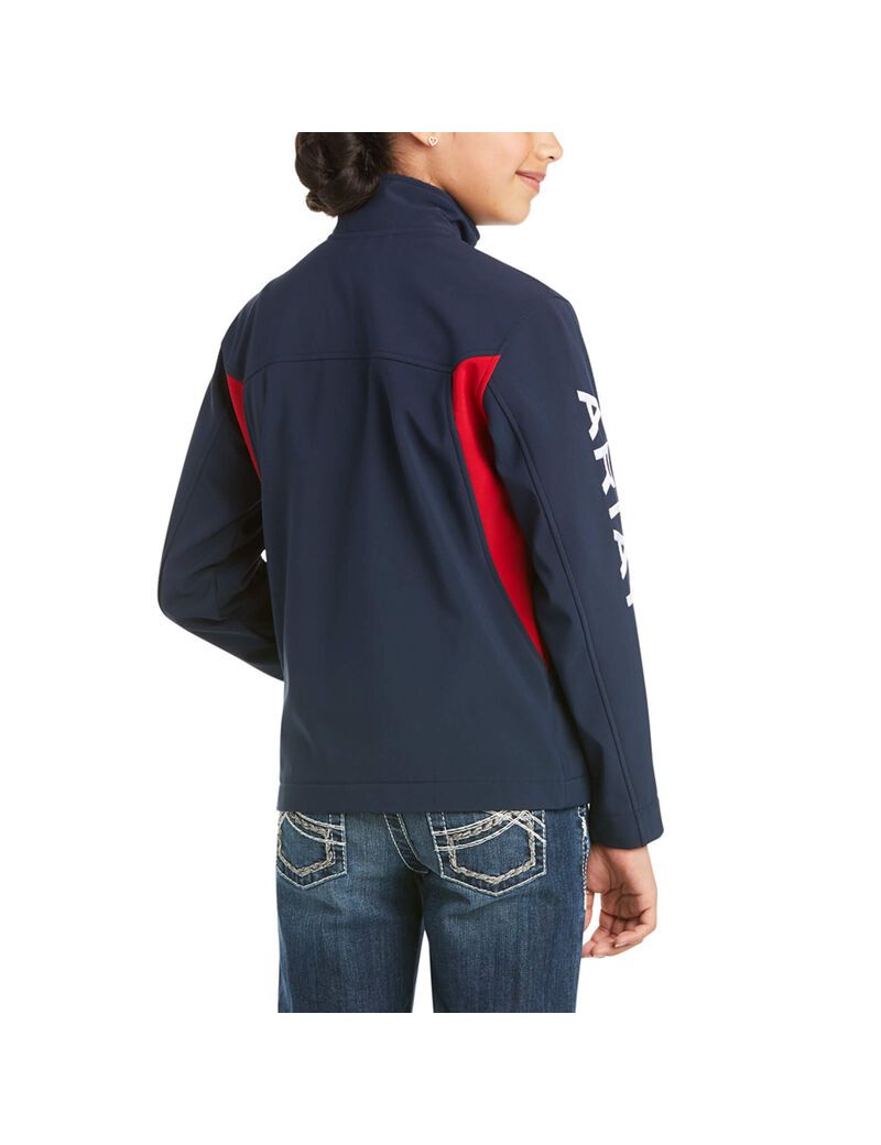 Vestes Ariat New Team Softshell Bleu Marine Enfant | OJL-46491596