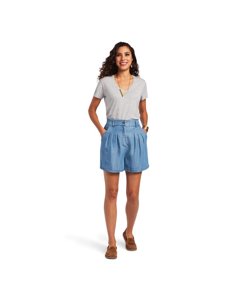 Shorts Ariat Blue Note Bleu Femme | HLP-41623371